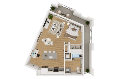 Lenox Burnet Apartments in Austin, Texas A5 LW Floor Plan